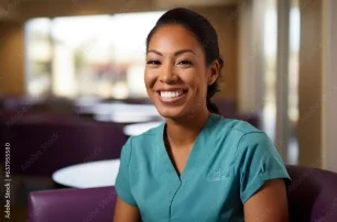 Assistant clinical manager smiling in clinic